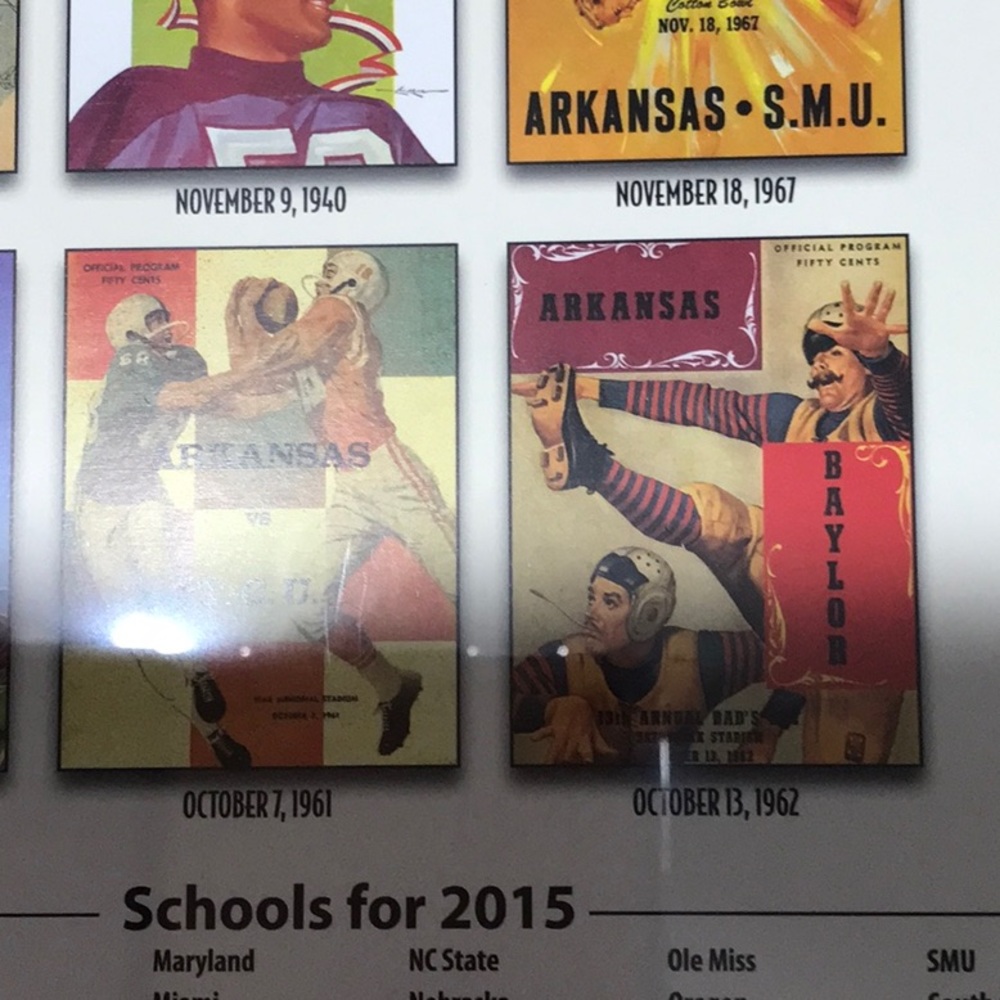 Factory sealed 2015 Arkansas Football Calendar 12 Frame Ready Covers 11x14 - Picture 9 of 11